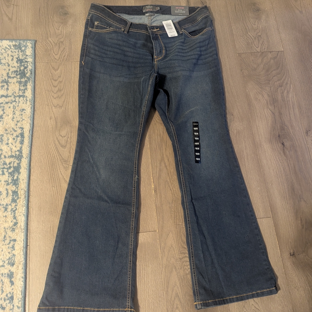 Torrid Dark Blue Boot Cut Jeans